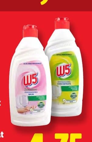 W5 Detergent lichid de vase concentrat