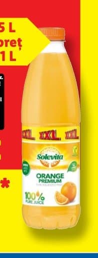 Solevita Suc de portocale, cu pulpă
