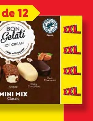 Bon Gelati Mix înghețată mini, pe băț
