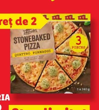 Trattoria Alfredo Pizza 4 tipuri de brânză