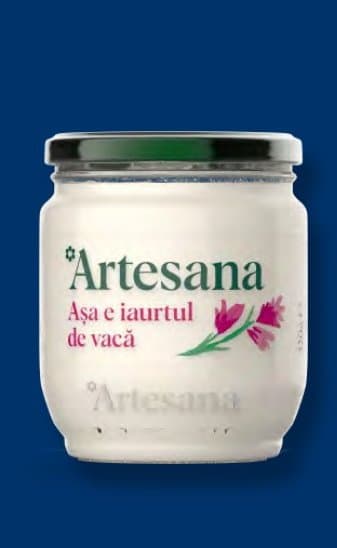 Artesana Iaurt natural de vacă