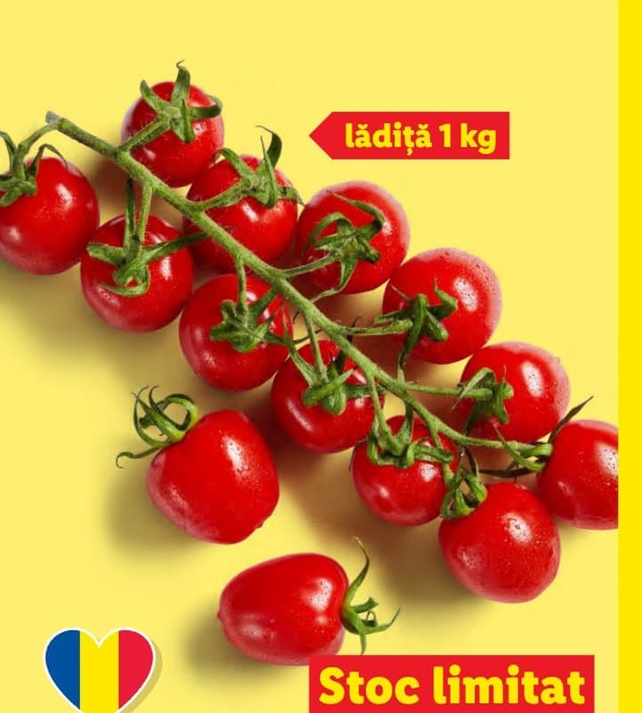 Roșii cherry cu ciorchine