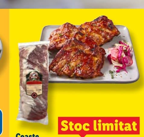 Coaste de porc natur