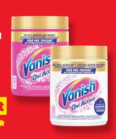 Vanish Oxi Action Pudră pentru îndepărtarea petelor